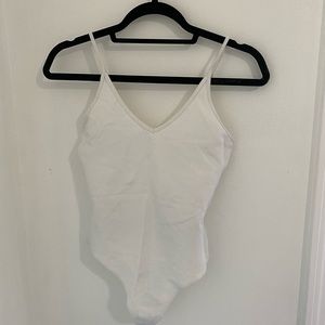 White Aritzia Sunday Best Bodysuit